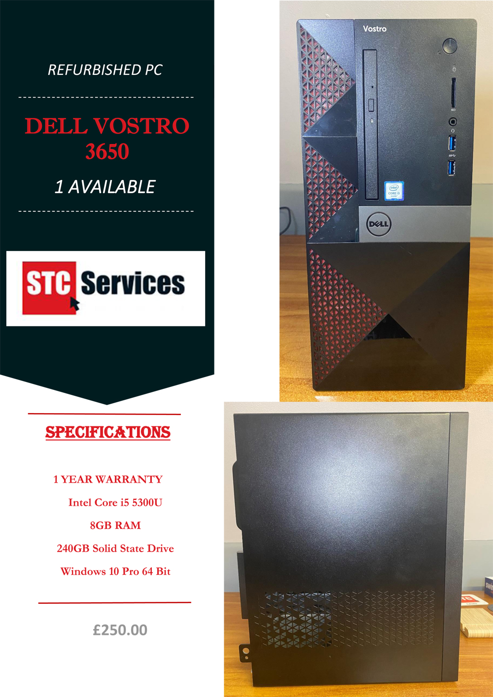 Please click for more details of this Dell Vostro 3650